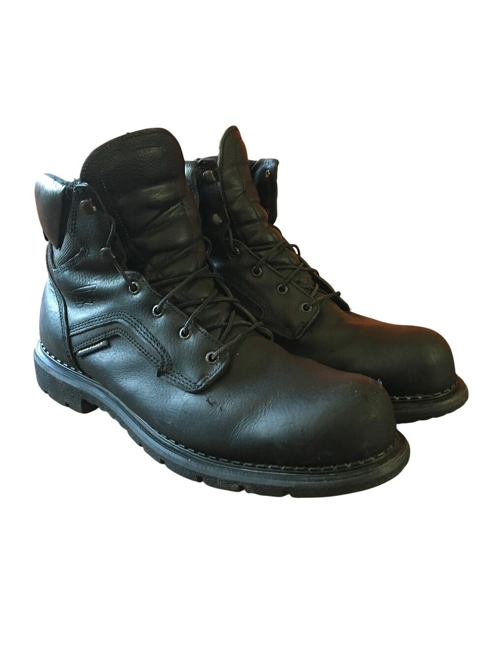 Red Wing Shoes 923 EH Soft Toe 6" Leather Work Boot Mens Sz 15 Black Made in USA